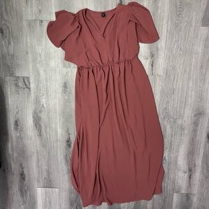 SHEIN Dusty Rose Maxi Skirt